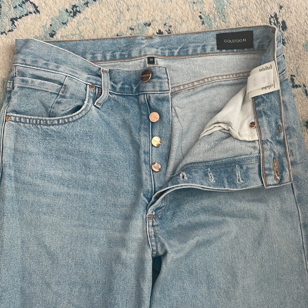 Very good condition. Doesn’t fit anymore. Relaxed. High rise